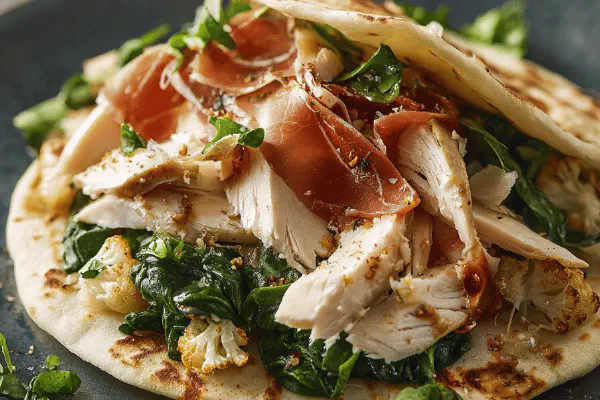 Sanduíche de Frango com Ervilhas