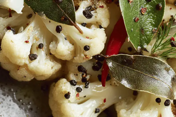 Pickles de Couve-flor com Toque Brasileiro