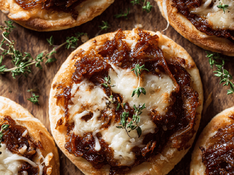 Pizzas Pan Cebola Caramelizada