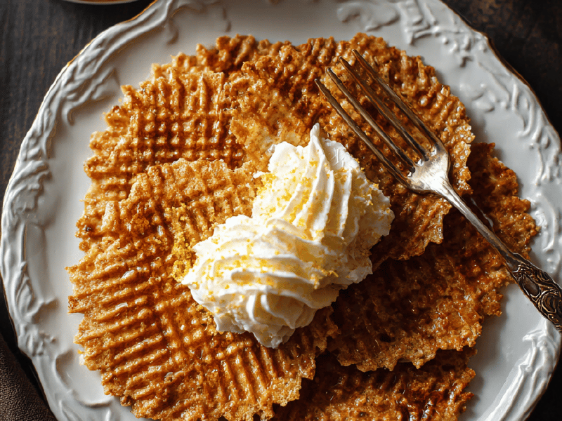 Pizzelles com toque brasileiro