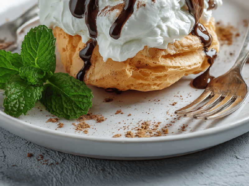 Profiteroles Chocolate Hortelã