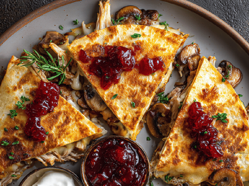 Quesadillas com Sobras de Peru