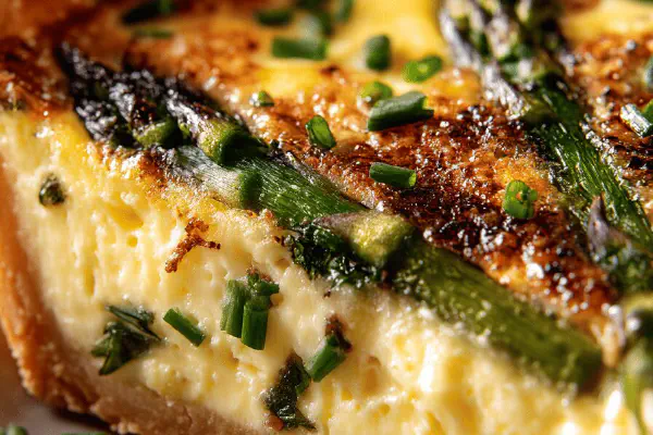 Quiche de Aspargos e Queijo Minas