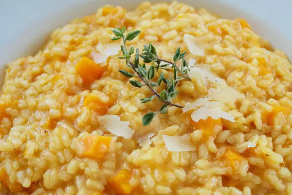 Risoto Abóbora com Vinho Branco