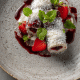 Sundae brunch com frutas vermelhas