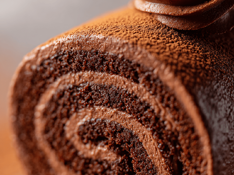 Rocambole Natalino de Chocolate