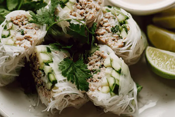 Rolinhos vietnamitas de porco