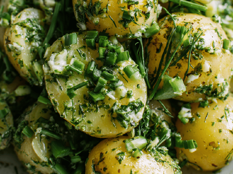 Salada cremosa de batata