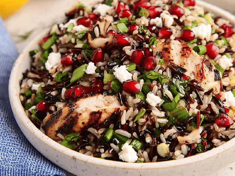 Salada de Arroz Selvagem