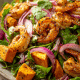 Salada crocante com aspargos e atum