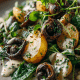 Salada de Pêssego e Mozzarella