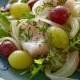 Truta com salada de beterraba