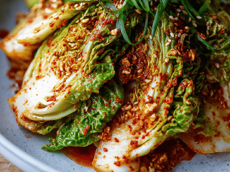 Salada picante de kimchi