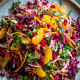 Salada Picante com Espeto de Porco