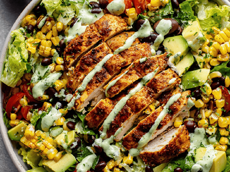 Salada-Taco de Frango