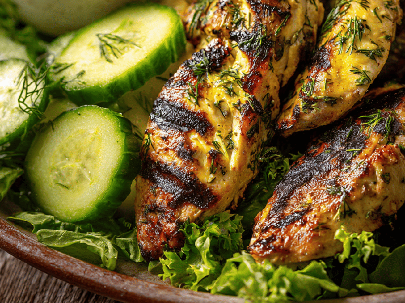 Sanduba salada tzatziki