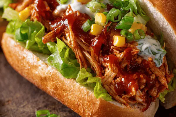 Sanduíche de Frango com Ervilhas