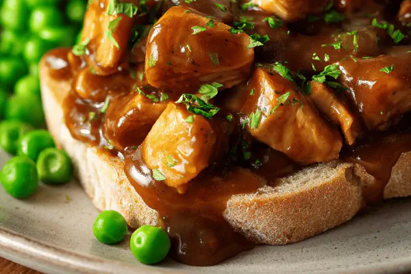 Sanduíche de Frango com Ervilhas