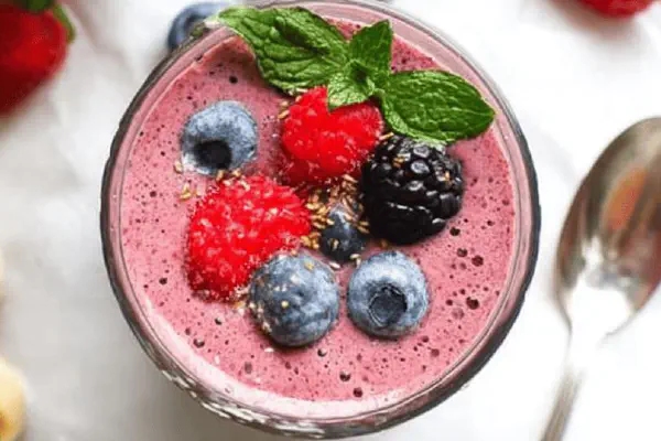 Smoothie de Chá Preto e Frutas