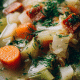 Sopa Provençal com Ovo Pochê