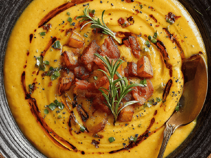 Sopa de Pimentões Dourados