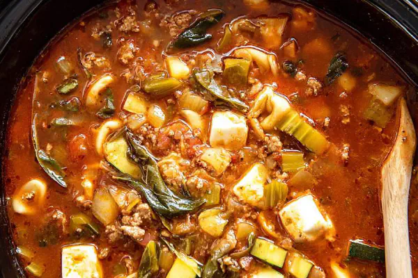 Sopa Minestrone Crockpot