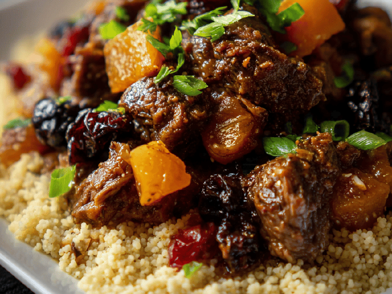 Tajine de Cordeiro com Frutas Secas