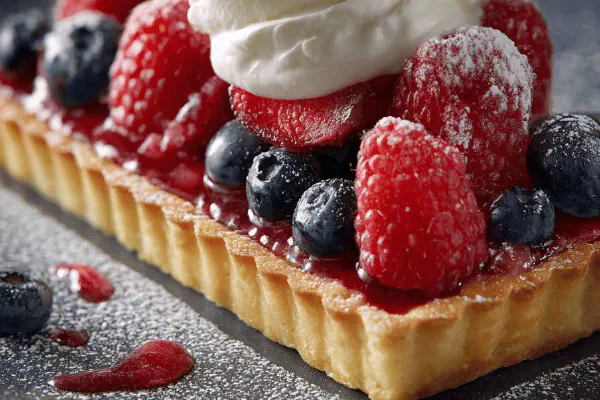 Tarte framboesa limão twist