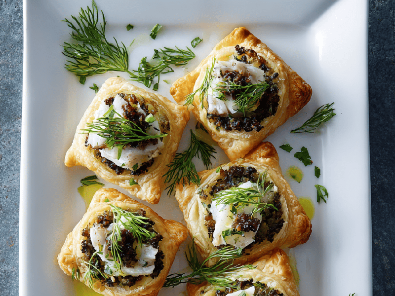 Tarte Tapenade e Peixe