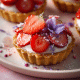 Sundae brunch com frutas vermelhas