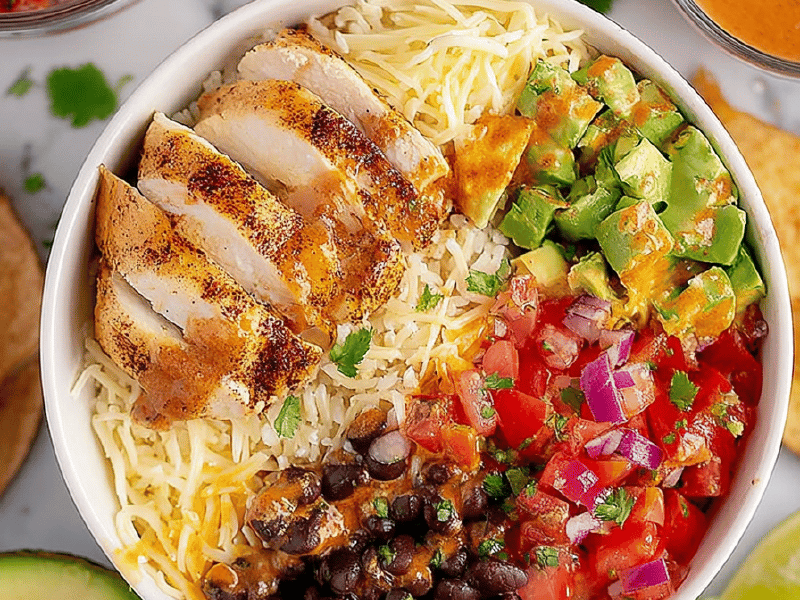 Tigela Chipotle Frango e Arroz