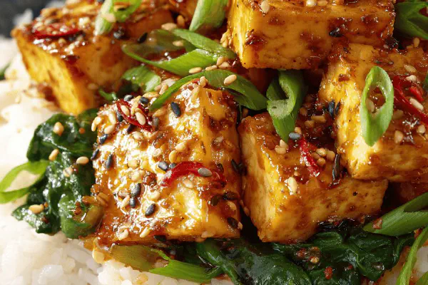 Tofu Laranja Gengibre