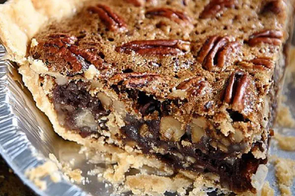 Torta de Nozes com Chocolate e Bourbon