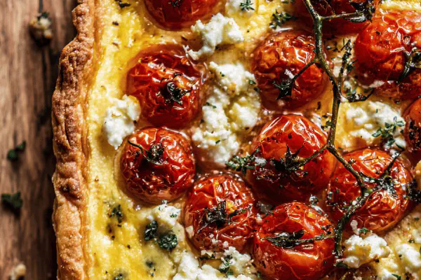 Tartines burrata e tomate assado