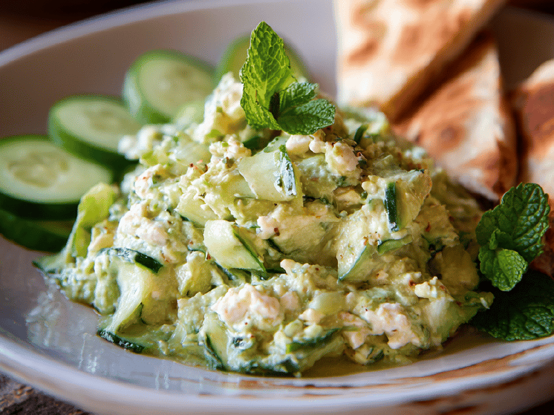 Trempete de Abobrinha e Feta