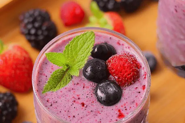 Vitamina de Frutas Vermelhas