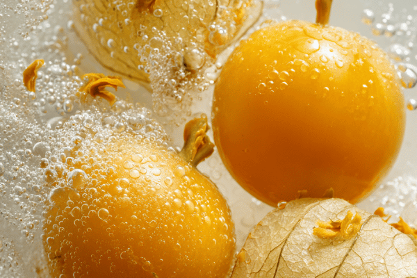 xarope chá bergamota e physalis